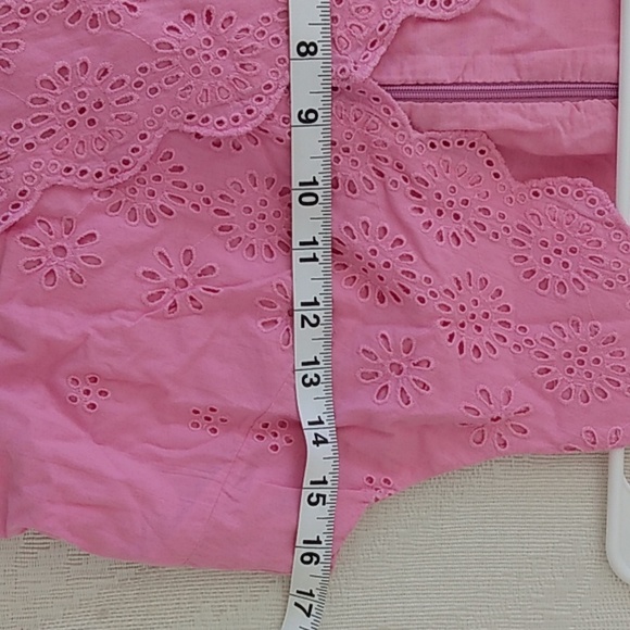 🌻J Crew washed pink eyelet dress Sz 2 - Picture 10 of 16